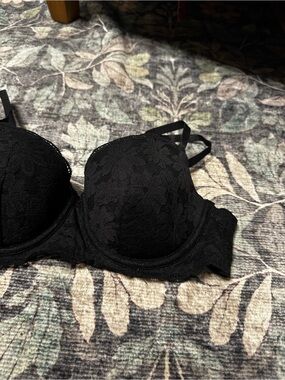 No Boundaries Black Lace Push-Up Bra with Underwire